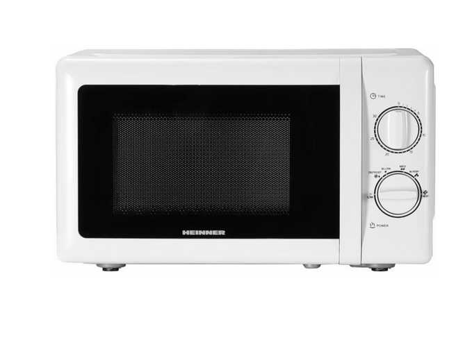 Cuptor cu microunde HEINNER HMW-20MWH, 20 l, 700 W, Mecanic, Alb [2]
