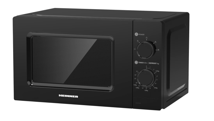 Cuptor cu microunde Heinner HMW-MD20MBK, 20 l, Control mecanic, 700 W, Negru [1]