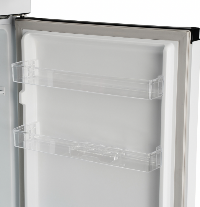 Frigider cu doua usi Heinner HF-205F+, 205 l, Clasa F, IIluminare LED, 3 rafturi de sticla, H 143.4 cm, Alb [8]