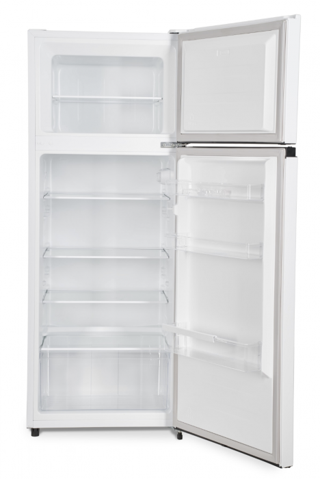 Frigider cu doua usi Heinner HF-205F+, 205 l, Clasa F, IIluminare LED, 3 rafturi de sticla, H 143.4 cm, Alb [3]