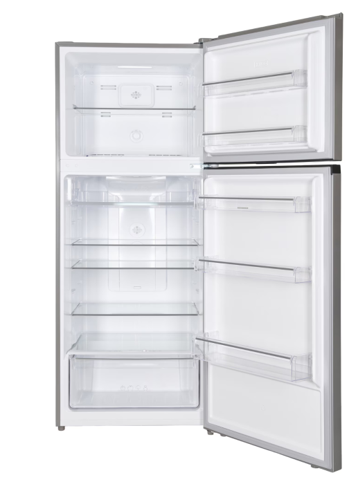 Frigider cu doua usi Heinner HF-HM415NFSE++, 415 l, Full No Frost, Clasa E, Compresor Dual Inverter, Display, Blocare Acces copii, H 178 cm, Argintiu [2]