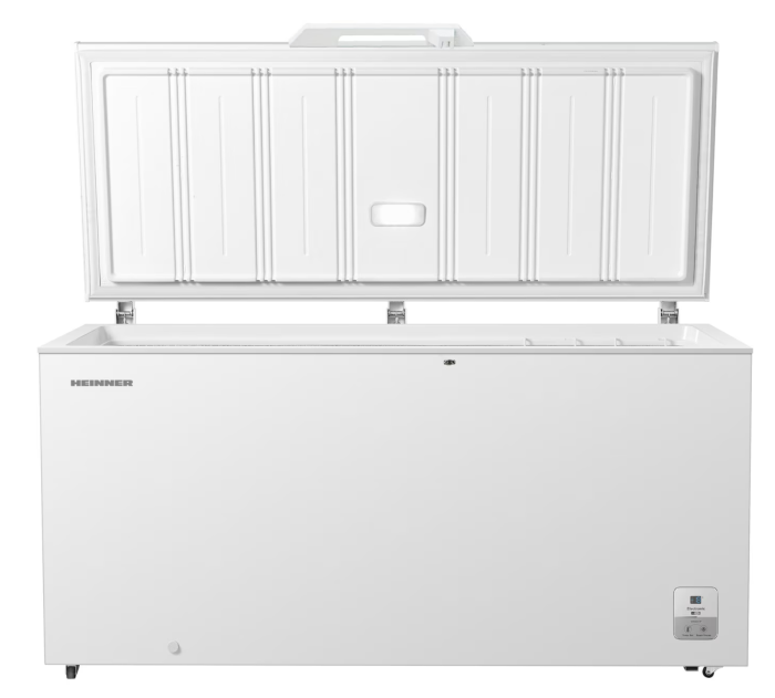 Lada frigorifica Heinner HCF-HS500EE++, 500 l , Clasa E, Compresor inverter, Control electronic, Display, Lumina LED, Maner extern cu incuietoare, 2 cosuri, Alb [2]