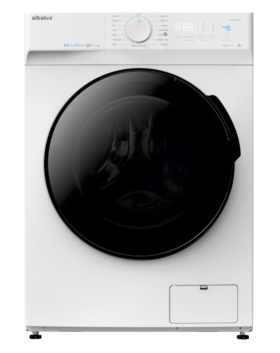 Masina de spalat rufe Albalux AXGIW1491, 9 kg, Clasa energetica A, 16 Programe, 1400 rotatii, Blocare acces copii, Adaugare rufe in timpul spalarii, Alb [1]