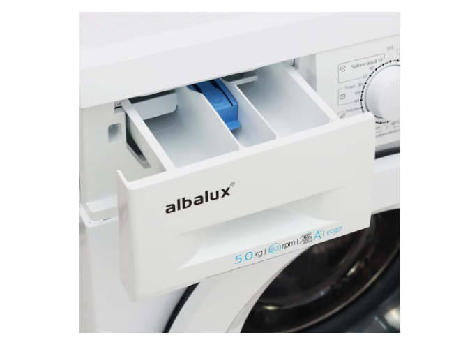 Masina de spalat rufe Albalux AXW0850, 5 kg, 800 rpm, Clasa E, 23 de programe, Blocare acces copii, Alb [4]