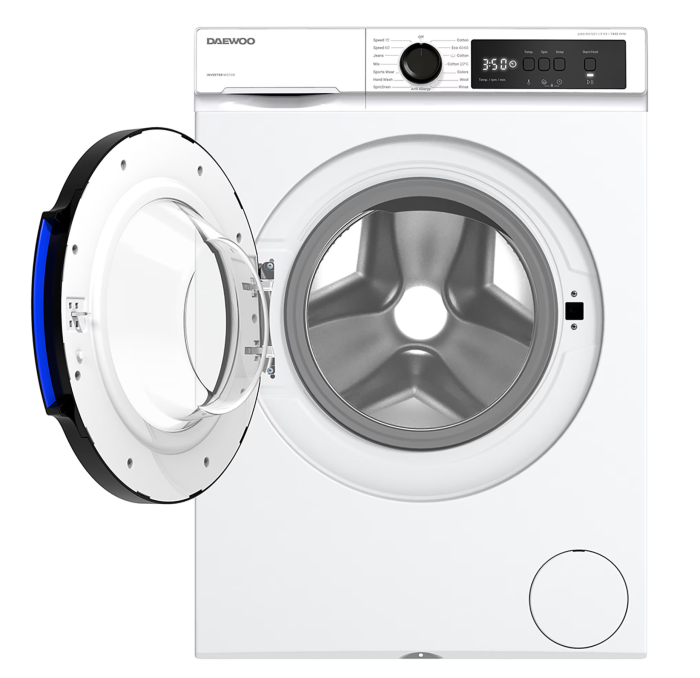 Masina de spalat rufe Daewoo DWD-RV7021, 7 kg, Clasa A, 1400 RPM, Motor inverter, Spalare cu Abur, Alb [2]