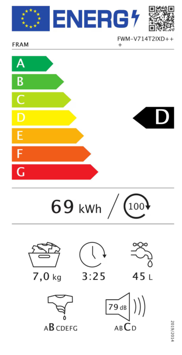 Masina de spalat rufe Fram FWM-V714T2IXD+++, 7 kg, 1400 rpm, Clasa D, Display digital, Allergy safe, Start intarziat, Anti-sifonare, Eco-Logic, Inox crom [7]