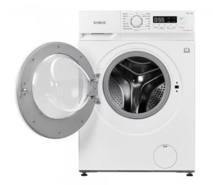 Masina de spalat rufe Samus WSL-7124,7 Kg, 15 programe, 1200 rotatii, Slim, Clasa energetica D, Termostat reglabil, Program ECO 40-60°C, Blocare acces copii, Alb [4]
