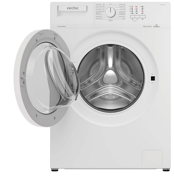 Masina de spalat rufe Slim Arctic APL61014XLW0, 6 Kg, 1000 RPM, Clasa D, Motor Silent Inverter, ExtraSteam, Prewash, Fast+, Smart Sensors, Extra Rinse, Child Lock, Anticrease, Digital Display, Alb [3]
