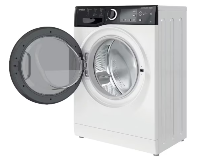 Masina de spalat rufe Slim Whirlpool WRSB7259DEU, 7 kg, 1200 rpm, Clasa B, Motor Inverter, Display Big digital, Negru [5]