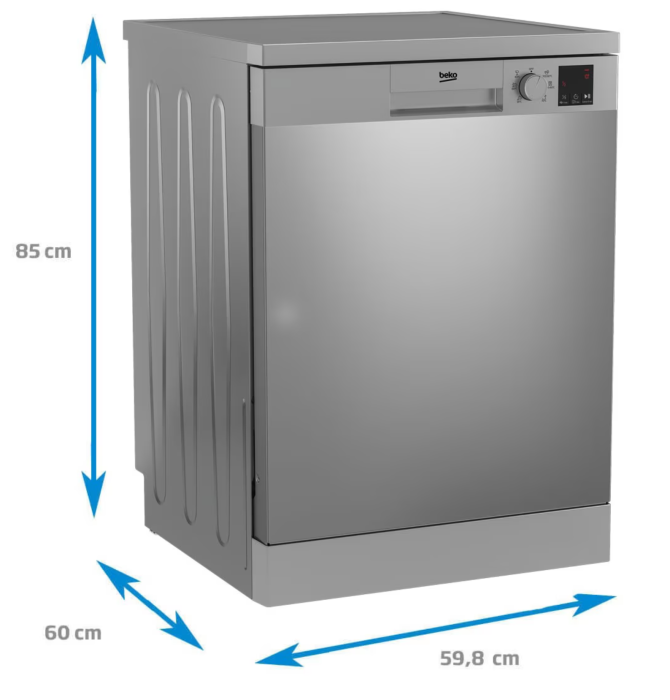 Masina de spalat vase Beko DVN06430X, 14 seturi, 6 programe, Clasa D, Automatic Door Opening, AutoGlassShield, 60 cm, Inox antiamprenta [4]