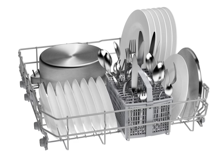 Masina de spalat vase Bosch SMS2ITW33E, 12 seturi, 5 programe, AquaStop, ExtraDry, Functie silence, Tab-count, Home Connect, EcoSilence Drive, Clasa E, 60 cm, Alb [4]