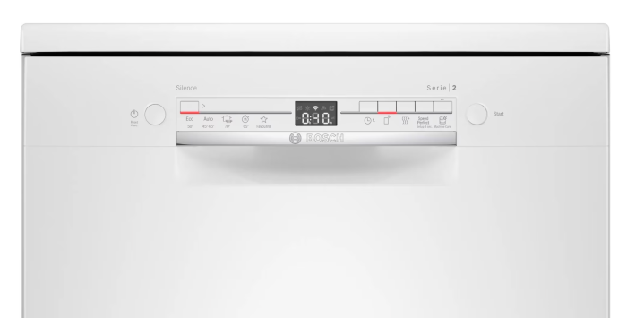 Masina de spalat vase Bosch SMS2ITW33E, 12 seturi, 5 programe, AquaStop, ExtraDry, Functie silence, Tab-count, Home Connect, EcoSilence Drive, Clasa E, 60 cm, Alb [2]