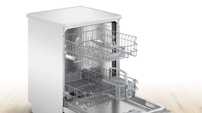 Masina de spalat vase Bosch SMS2ITW33E, 12 seturi, 5 programe, AquaStop, ExtraDry, Functie silence, Tab-count, Home Connect, EcoSilence Drive, Clasa E, 60 cm, Alb [3]