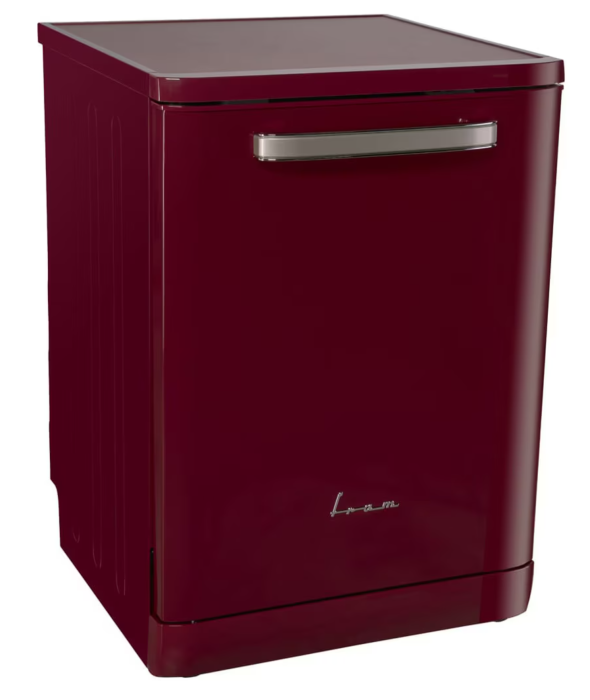 Masina de spalat vase Fram FDW-VRR606BDE++, 12 seturi, 6 programe, Clasa E, Display LED, Pornire intarziata, Aquastop, 60 cm, Visiniu [2]