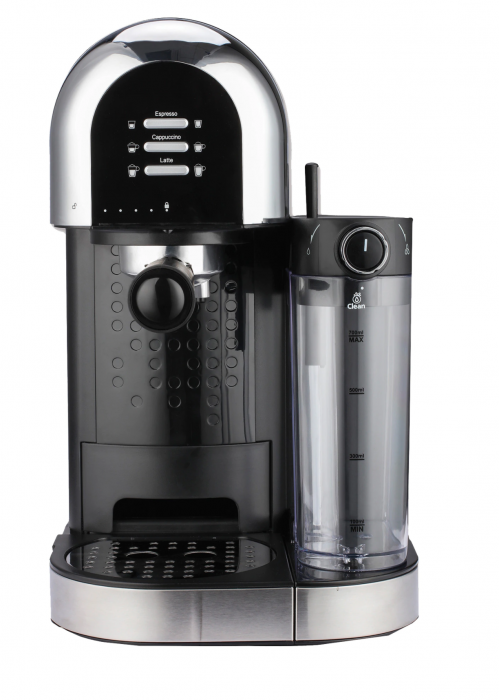 Espressor manual Heinner Coffee Dreamer HEM-DL1470BK, 1230-1470W, 20bar, , dispozitiv spumare lapte, rezervor detasabil lapte 500ml, rezervor apa 1.7L, 6 tipuri de bauturi, Negru [1]