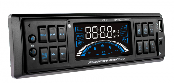 Radio MP3 Player auto Akai CA012A-1605U, 4 x 7W, USB, SD, AUX, Negru [1]