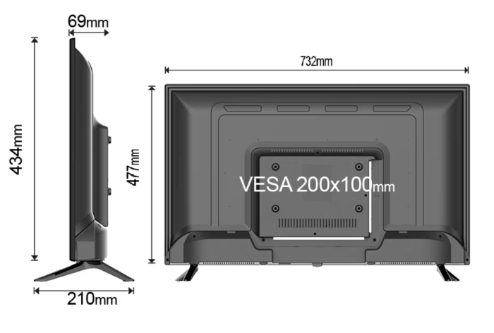 Televizor LED, Schneider 32SC410K, 81 cm, HD [3]