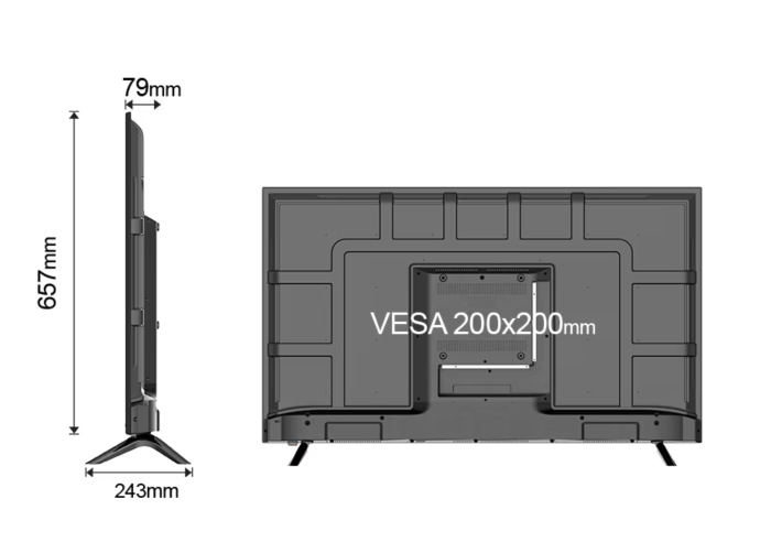 Televizor Smart SCHNEIDER Ultra HD 4K 50SC690K de 127 cm, Sistem VIDAA OS, Wi-Fi, Netflix, YouTube, Prime Video, Disney Plus, Audio Dolby, Mod Hotel, Negru, Clasa F [5]