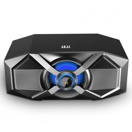 Sistem audio Akai ABTS-P6, 1 boxa activa, 60 W, Bluetooth, USB, Aux in, radio FM, egalizator, functie X-Bass, display digital, negru [0]