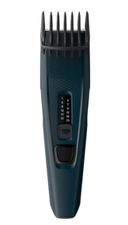 Aparat de tuns Philips Seria 3000 HC3505/15, 13 setari de lungime, utilizare cu fir, lame din otel inoxidabil, Albastru [2]
