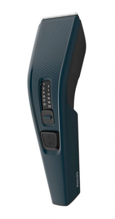 Aparat de tuns Philips Seria 3000 HC3505/15, 13 setari de lungime, utilizare cu fir, lame din otel inoxidabil, Albastru [3]
