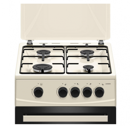Aragaz Albatros AL452BCS, 4 Arzatoare gaz, Cuptor gaz, Siguranta plita si cuptor, Geam dublu la cuptor, Bej [2]