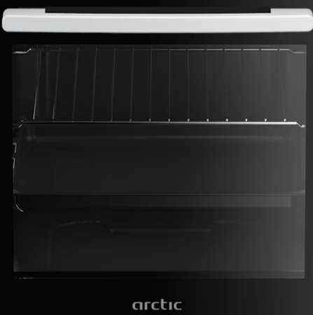 Aragaz Arctic ACM5611DTL, Mixt, 4 arzatoare gaz, Cuptor electric, Grill, Arzatoare cu eficienta ridicata, Timer, 50 cm, Alb [2]
