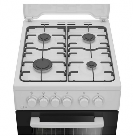 Aragaz Arctic AGM5610FL, Gaz, 4 arzatoare, Safety Plus, Iluminare interioara, Timer, 60 cm, Alb [1]