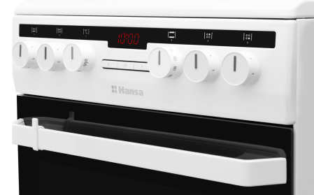 Aragaz Hansa FCCW58200, 4 zone de gatit, Electric, Curatare abur, Grill, Clasa A, 50 cm, Alb [5]