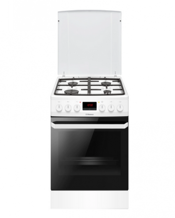 Aragaz Hansa FCMW582109, 4 arzatoare, Mixt, Aprindere electrica, Grill, Clasa A, 50 cm, Alb [0]