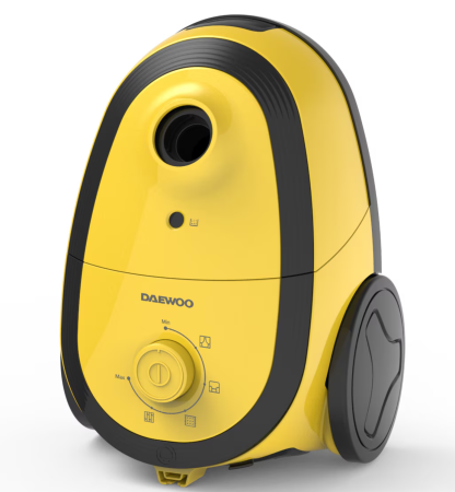 Aspirator cu sac Daewoo RC-410Y-3, 700 W, capacitate sac hartie 2.5 litri, cotrol putere variabil, tub telescopic, furtun rotativ 360 grade, perie standard + accesorii pentru tapiterie si locuri ingus [1]