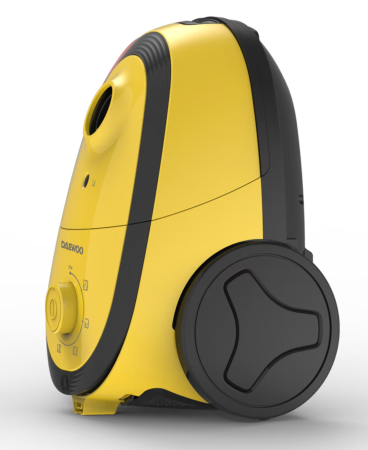 Aspirator cu sac Daewoo RC-410Y-3, 700 W, capacitate sac hartie 2.5 litri, cotrol putere variabil, tub telescopic, furtun rotativ 360 grade, perie standard + accesorii pentru tapiterie si locuri ingus [2]