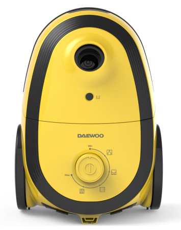 Aspiratoare - Aspirator cu sac Daewoo RC-410Y-3, 700 W, capacitate sac hartie 2.5 litri, cotrol putere variabil, tub telescopic, furtun rotativ 360 grade, perie standard + accesorii pentru tapiterie si locuri ingus