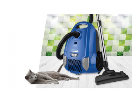 Aspirator cu sac Heinner HVC-MBL1400-V2, 700 W, sac textil, 3 L, putere variabila, HEPA 12, tub telescopic metalic, Albastru [4]