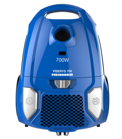 Aspirator cu sac Heinner HVC-MBL1400-V2, 700 W, sac textil, 3 L, putere variabila, HEPA 12, tub telescopic metalic, Albastru [1]