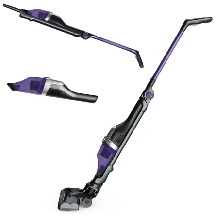 Aspirator vertical fara fir Rowenta X-Trem Compact 2 in 1 RH1238WO, 145W, 16.8V, autonomie 40 min, filtrare 99%, recipient praf 0.4 L, cap de aspirare cu iluminare LED, statie de incarcare cu suport p [6]