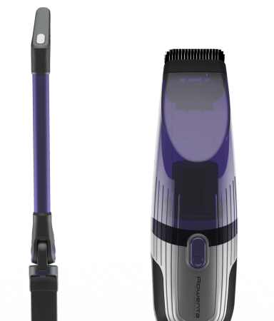 Aspirator vertical fara fir Rowenta X-Trem Compact 2 in 1 RH1238WO, 145W, 16.8V, autonomie 40 min, filtrare 99%, recipient praf 0.4 L, cap de aspirare cu iluminare LED, statie de incarcare cu suport p [5]