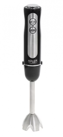 Mixer - Blender de mana Adler AD4625B, 850W-1400W, 5 setari de viteza, functie turbo, lame din otel inoxidabil, Negru