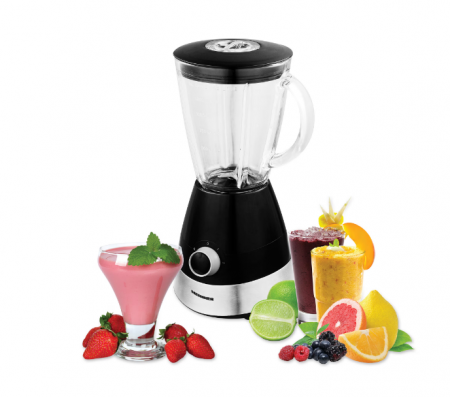 Blender Heinner HBL-550S, 550 W, 1.5 l, 2 viteze + functie Pulse, Negru/Argintiu [3]