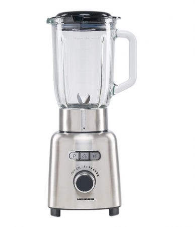Blendere - Blender Heinner HBL-ICE1000XMC, 1000 W, 1.5 l, Viteza variabila, Pulse, Zdrobire gheata, Bol sticla, Inox