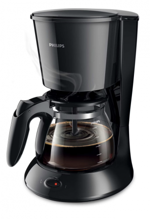 Cafetiera Philips Daily Collection HD7461/20, 1000 W, vas din sticla, 1.2L, functie aroma twister, cronometru, sistem anti-picurare, negru [1]