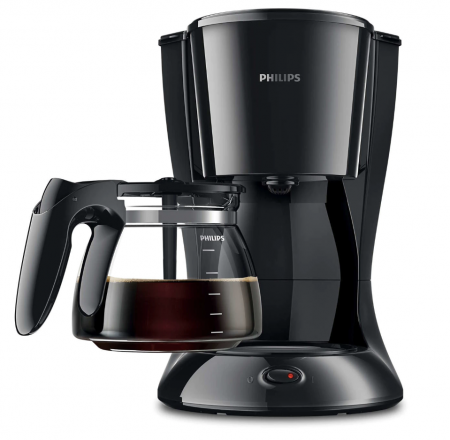 Cafetiera Philips Daily Collection HD7461/20, 1000 W, vas din sticla, 1.2L, functie aroma twister, cronometru, sistem anti-picurare, negru [2]