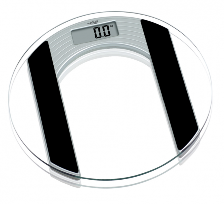 Accesorii pentru baie - Cantar electronic de persoane Adler, 150 kg, platforma sticla, transparent