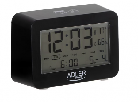 Radio Ceas - Ceas cu alarma pe baterii Adler, negru