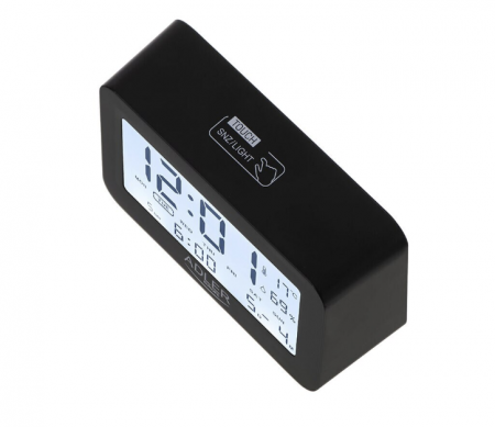 Ceas cu alarma pe baterii Adler, negru [3]