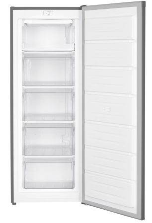 Congelator Heinner HFF-HM168SE++, 168 l, Control mecanic, 5 sertare, H 142.6 cm, Clasa E, Argintiu [1]