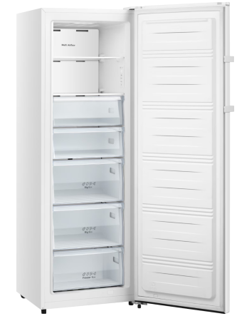 Congelator Heinner HFF-HS240NFE++, 240 l, No frost, 5 sertare + 2 compartimente cu rafturi sticla, Sistem Multi Air-Flow, Control electronic, Clasa E, H 172 cm, Alb [3]