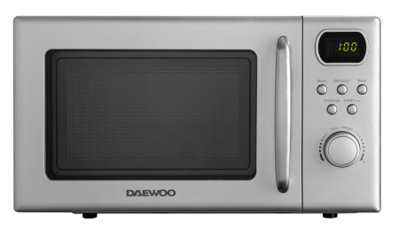 Cuptor microunde - Cuptor cu microunde Daewoo, control digital, 20 litri, 700 W, Silver