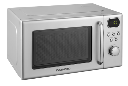 Cuptor cu microunde Daewoo, control digital, 20 litri, 700 W, Silver [1]