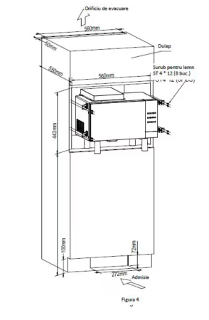 Cuptor cu microunde incorporabil Heinner HMW-23BIXBK, 23 L, 800 W, Grill, Digital, Negru/ Inox [4]